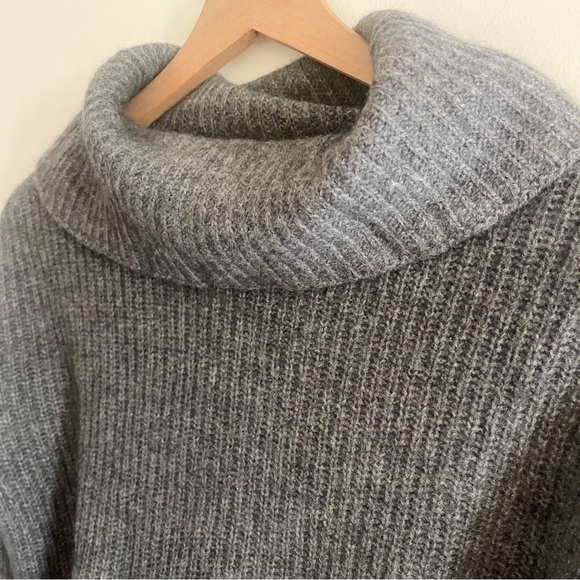 Eileen Fisher 50% Yak 50% Merino Wool Cowl Neck Sweater - Picture 2 of 6